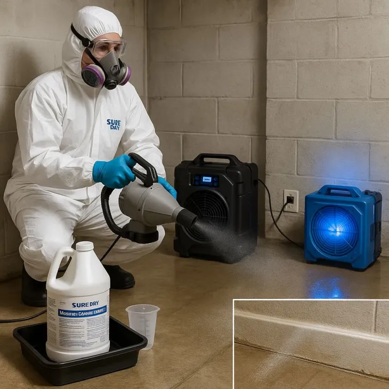 Sanitization and Odor Removal process in Empire, CA